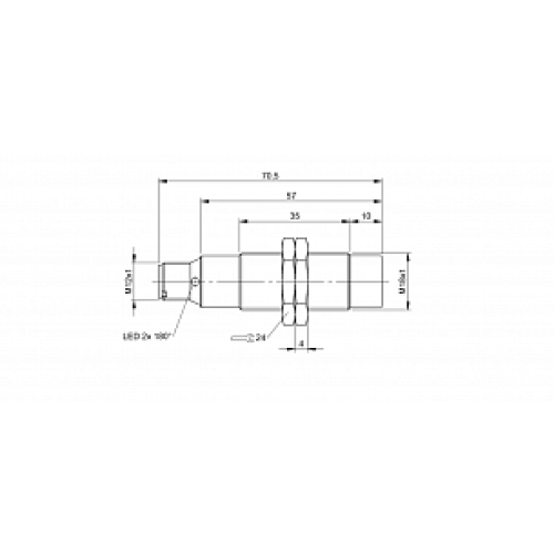 Индуктивный датчик безопасности Balluff BES M18EN-PFC80F-S04G-D11