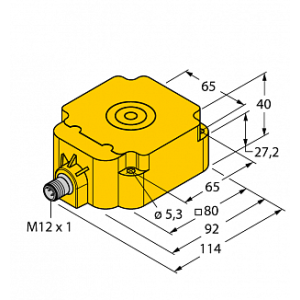 Индуктивный датчик TURCK NI50-Q80-LIU-H1141