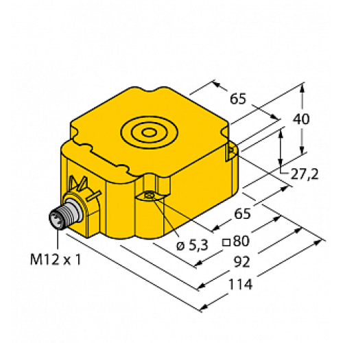 Индуктивный датчик TURCK NI50-Q80-LIU-H1141