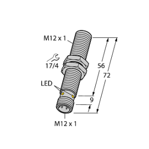 Индуктивный датчик TURCK BI3U-M12EE-AP6X-H1141