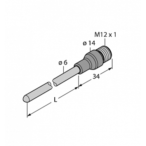 Датчик температуры TURCK TP-206B-CF-H1141-L200/D805