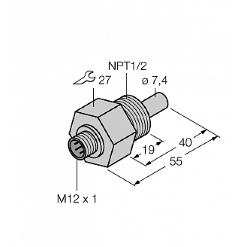 Датчик потока TURCK FCS-N1/2A4-NAEX-H1141