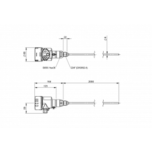 Радарный уровнемер Balluff BMD 1LTA-2000/10A-AE520A-KM20K