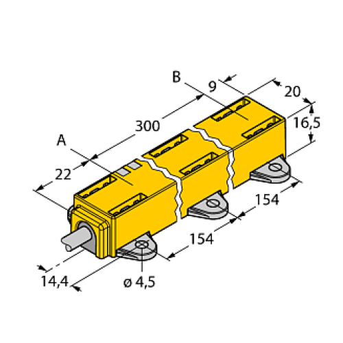  Датчик линейных перемещений TURCK LI300P1-Q17LM1-LU4X2/S97