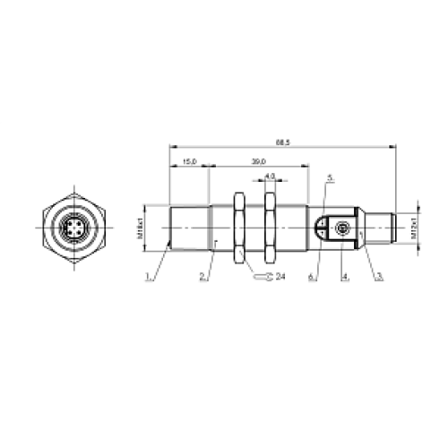 Емкостной датчик уровня Balluff BCS M18BBG2-POC15H-S04K