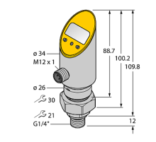 Датчик давления TURCK PS003A-504-LI2UPN8X-H1141