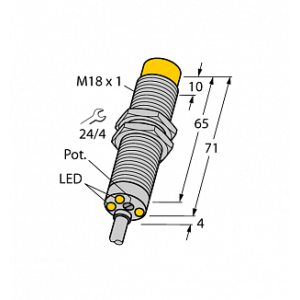  Индуктивный датчик TURCK DNI12U-M18E-AP4X3