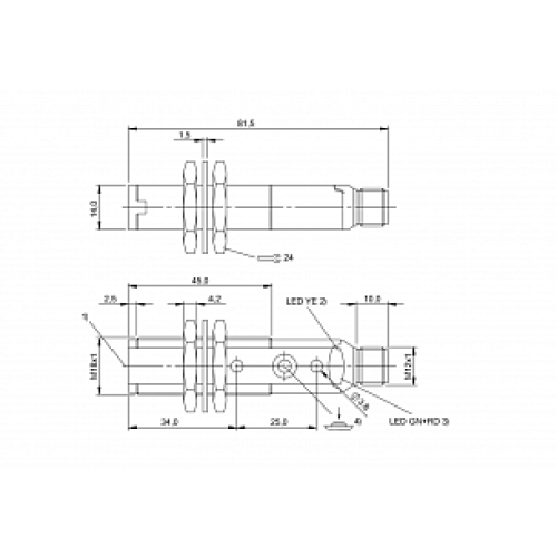 Люминесцентный датчик Balluff BLT 18KF-001-P-S4