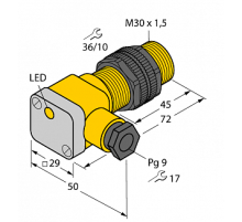 Индуктивный датчик TURCK NI15-P30SK-Y1X