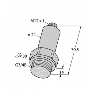 Датчик давления TURCK PT100R-26-LI3-H1140