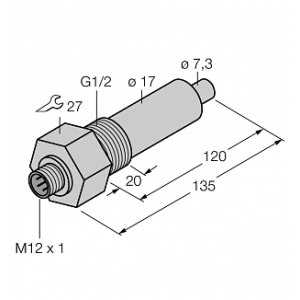 Датчик потока TURCK FCS-G1/2A4-NA-H1141/L120