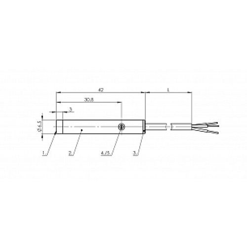 Емкостной датчик уровня Balluff BCS G06T4E1-NOM30G-EP02