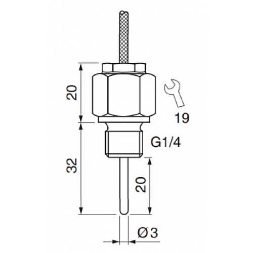 Датчик температуры EGE-Elektronik TGM 025-03