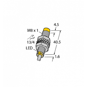 Индуктивный датчик TURCK NI3-M08E-VP6X 7M