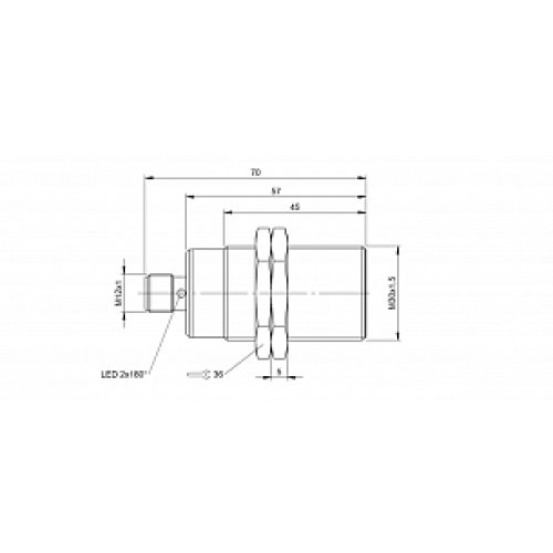 Индуктивный датчик безопасности Balluff BES M30MN-PFC10B-S04G-D11