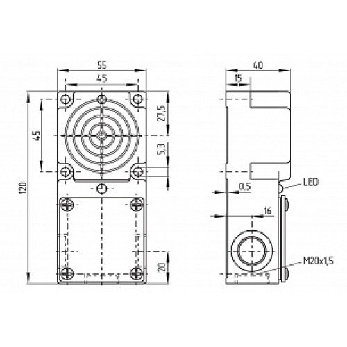 Индуктивный датчик Schmersal IFL30-384-11P-M20