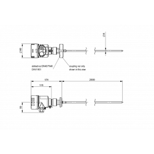 Радарный уровнемер Balluff BMD 1HLF-2000/41C-AE520A-KM20K