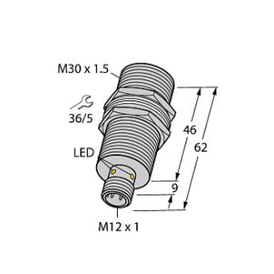 Индуктивный датчик TURCK BI15U-MT30-AP6X-H1141