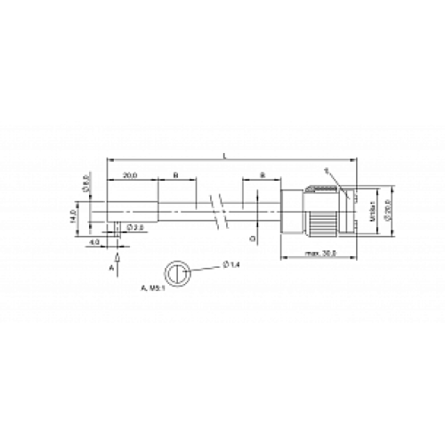 Оптоволоконный кабель Balluff BFO 18A-XAF-SMG-15-1