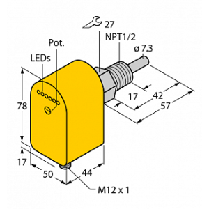 Датчик потока TURCK FCS-N1/2A4P-LIX-H1141