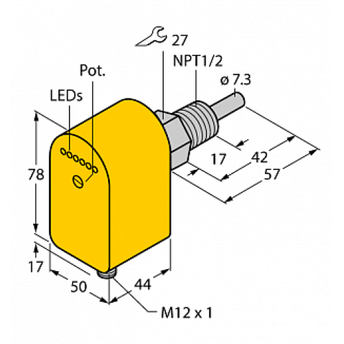 Датчик потока TURCK FCS-N1/2A4P-LIX-H1141