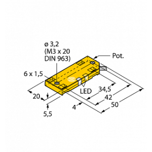 Емкостной датчик TURCK BC10-QF5.5-RN6X2