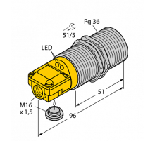 Индуктивный датчик TURCK BI25-G47SR-VP4X2