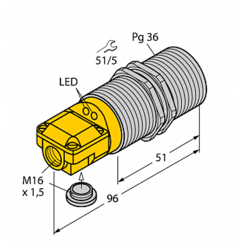 Индуктивный датчик TURCK BI25-G47SR-VP4X2