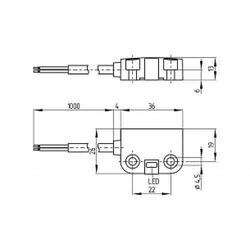 Магнитный датчик безопасности Schmersal BNS260-11/01Z-L