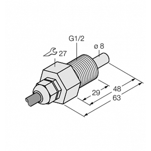 Датчик потока TURCK FCS-GL1/2T-NA