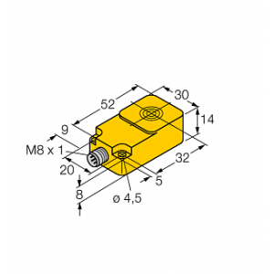 Индуктивный датчик TURCK BI10-Q14-LIU-V1141