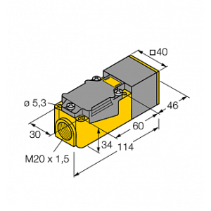 Индуктивный датчик TURCK NI25-CP40-LIU