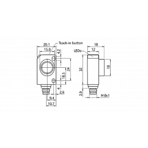 Ультразвуковой датчик Microsonic zws-70/CE/QS