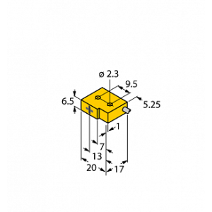 Индуктивный датчик TURCK BI1-Q6.5-AP6/S34