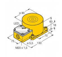 Индуктивный датчик TURCK NI60-K90SR-VP4X2