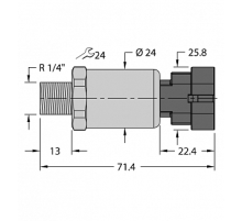 Датчик давления TURCK PT600R-2110-I2-AMPS1.5