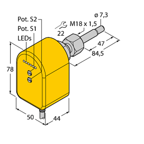 Датчик потока TURCK FTCST-A4P-2ARX/230VAC