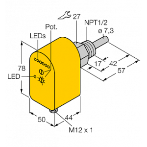 Датчик потока TURCK FTCS-N1/2A4P-2AP8X-H1140