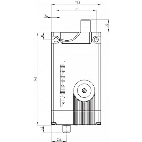 Дверной выключатель безопасности Schmersal AZM400Z-ST-1P2P