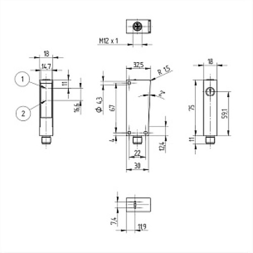 Оптический датчик Wenglor P1NH304