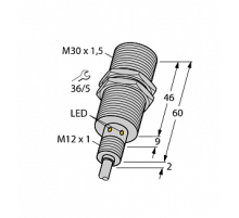 Индуктивный датчик TURCK BI15U-EM30WD-AP6X