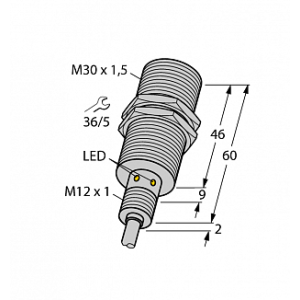 Индуктивный датчик TURCK BI15U-EM30WD-AP6X