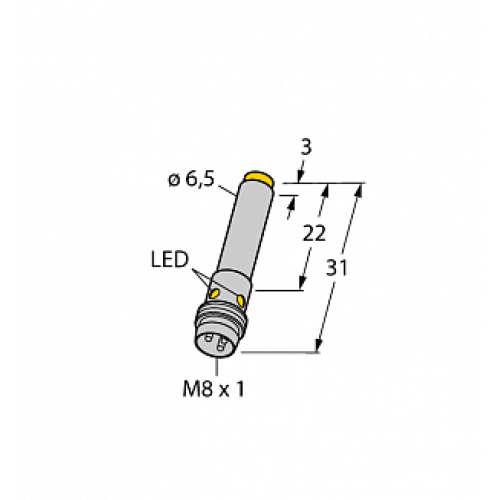 Индуктивный датчик TURCK NI3-EH6.5K-AP6X-V1131