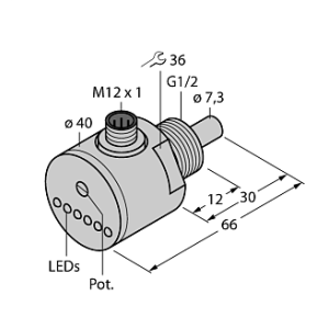 Датчик потока TURCK FCS-G1/2A4-AP8X-H1141 3M