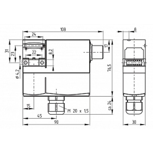 Дверной выключатель безопасности Schmersal AZM 170SK-12/00ZKA 24 VAC/DC