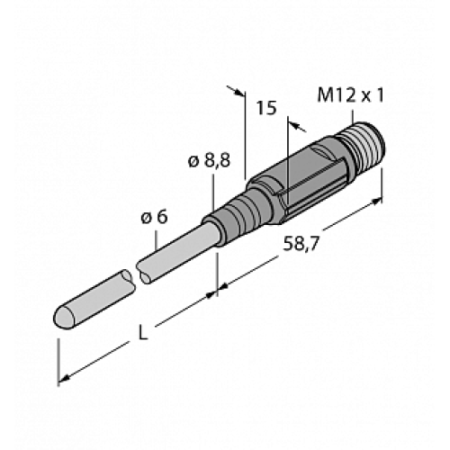 Датчик температуры TURCK TTM100C-206A-CF-LI6-H1140-L150