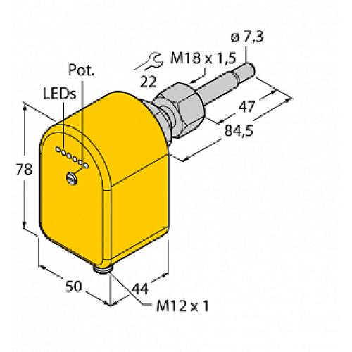 Датчик потока TURCK FCST-A4P-AP8X-H1141