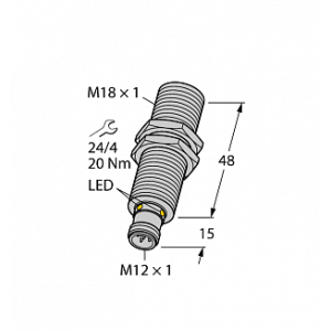 Ультразвуковой датчик TURCK RU40U-M18M-LFX-H1151