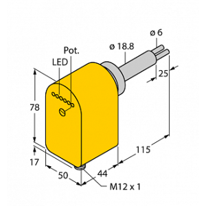 Датчик потока TURCK FCS-HA2P-LIX-H1141/AL115