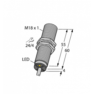 Индуктивный датчик TURCK BI5-M18-AZ3X